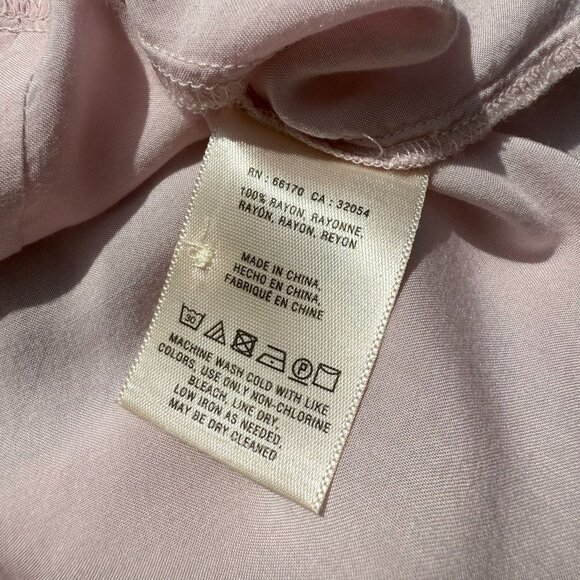 Maeve Soft Pink Lightweight Long Sleeve Top With Pleated Front Detail - Picture 6 of 7